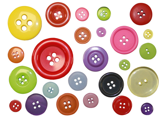 Knopen - plastic - verschillende kleuren en vormen - mix - voordeelpakket - decoratie - zak van 500 g