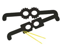 Bril - kraspapier - set van 12 assorti