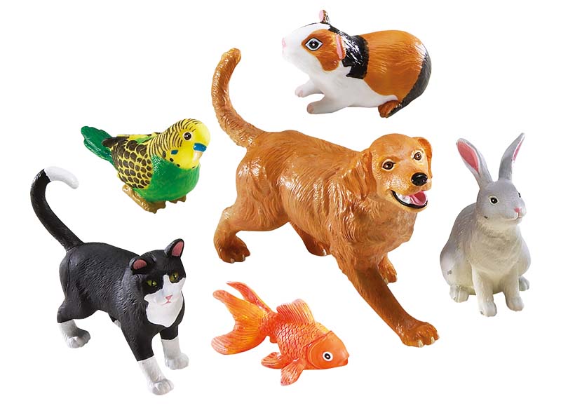 Speelgoed figuren - Learning Resources - huisdieren - set van 6 assorti - Baert