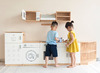 Speelmeubel - koelkast - Viga - White Kitchen - keuken - 40 x 79 x 36 cm - per stuk