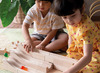 Bouwset - knikkerbaan - Guide Craft - hout - per set