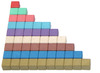 Rekenblokken - Montessori - 10 kleuren - rekenen - per set