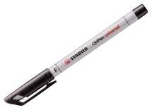 Stiften - whiteboard stiften - Stabilo OHPen - fijn - zwart - set van 10
