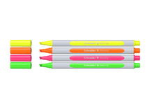 Stiften - markeerstiften -Schneider Shine up - set van 4 assorti