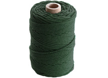 Koord - katoen - 0,2 cm x 70m - groen - macramé - per stuk