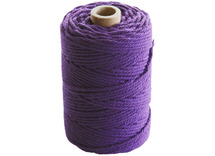 Koord - katoen - 0,2 cm x 70m - paars - macramé - per stuk
