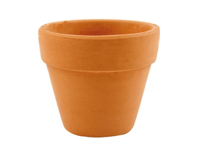 POTS DE FLEURS EN TERRE CUITE - Ø 10 CM - SET/5