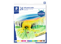 Waskrijt - Staedtler - pastelkleuren - set van 24 assorti