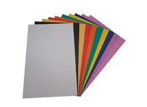 Knutselpapier - bicolor - recto-verso - 150 g - verschillende kleuren - set van 50 assorti