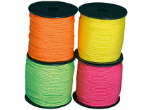 Draad - macramé - koord - neon - 0,2 cm diameter - set van 4 assorti