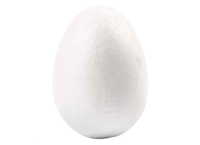 Frigolite - polystyrène - oeuf - 12 cm - pièce