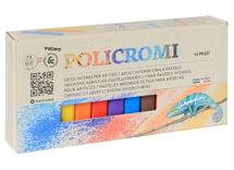 Krijt - pastelkrijt - Primo Policromi - zacht - vierkant - 13 x 13 x 80 mm - set van 12