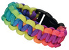 Draad - macramé - koord - regenboog - 0,4 cm diameter - bobijn van 25 m - per stuk