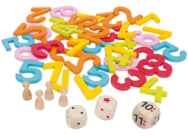Sorteerspel - Beleduc - tellen - vang de cijfers - hout - per spel