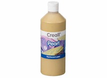 Verf - parelmoerverf - Creall Pearl - fles van 500 ml - goud - per stuk
