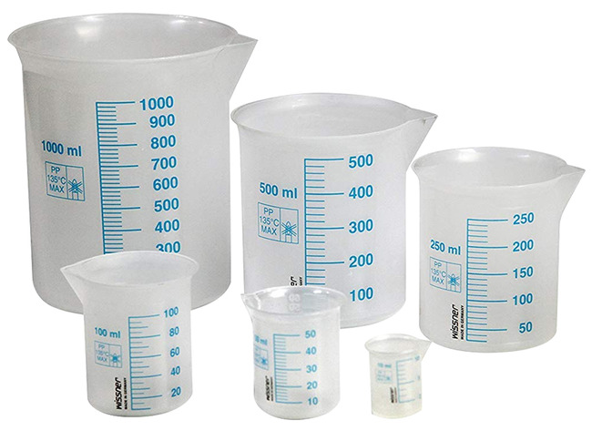 Maatbekers - set van 6 assorti