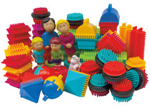 Bouwset - blokken - pinblokken - set van 85