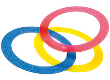 Circus - jongleer - ringen - glitter - set van 3 assorti