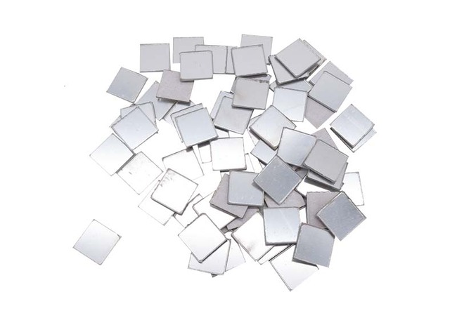 Decoratie - spiegels - mozaïektegels - vierkant - zelfklevend - set van 100 assorti