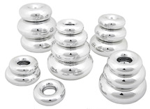 Open-ended - donuts - TTS - ringen - metallic - set van 16 assorti