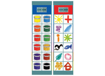 Kleur en vorm - Flohbox spelbord opdrachtkaarten - aanvulling voor NE6217 - magnetisch - set van 24 assorti