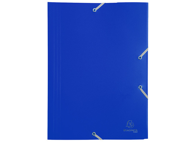 Mappen - elastomap - Exacompta - A4 - met kleppen - plastic - per stuk