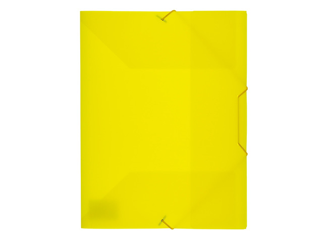 Mappen - elastomap - A4 - kunststof - geel - per stuk