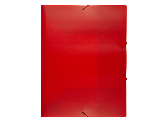 Mappen - elastomap - A4 - kunststof - rood - per stuk