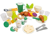Kook- en eetset - Dantoy - salade  - groentjes - kip - set van 63