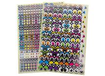 Stickers - ogen - gekleurd - set van 594 assorti