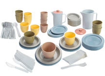 Kookset - eetset - Dantoy - servies - bioplastic - set van 94 assorti