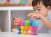 Open-ended - tickit Rainbow Wooden - eierdopjes - hout - gekleurd - set van 7 assorti