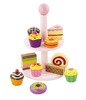 Voedingsset - imitatievoeding - dessertentoren - staander en cakes - per set