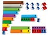 Rekenen - getalbeelden bouwen - optellen en aftrekken - rekenstaven - rekenen tot 20 - set van 64