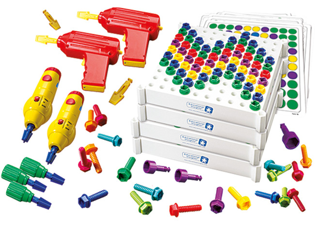 Bouwset - schroeven - Learning Resources - Design & Drill - klaspak - per set