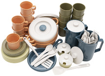 Kookset - eetset - Dantoy - servies - bioplastic - set van 79 assorti