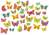 Stickers - foam - vlinders - assortiment van 120