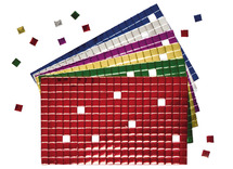 Stickers en mousse - néoprène - étoiles colorées scintillantes -  autocollants - ass/500 - Baert