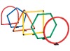 Evenwichtsparcours - Spordas - geometrische obstakels - set van 6