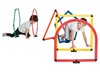 Evenwichtsparcours - Spordas - geometrische obstakels - set van 6