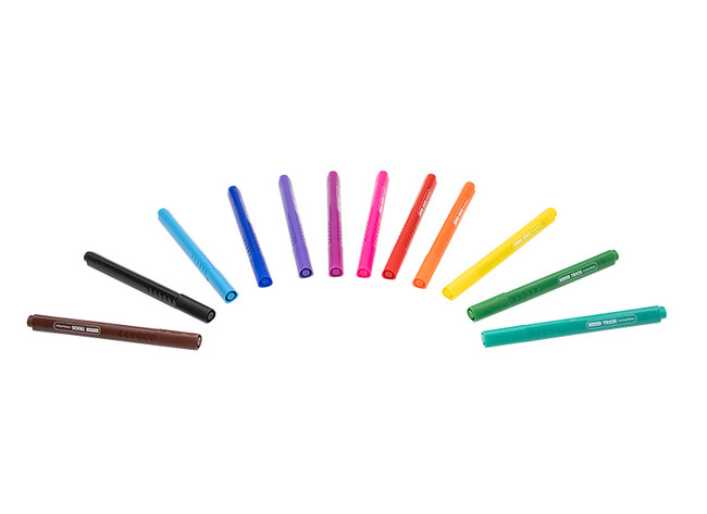 stiften - kleurstiften - Luxor - driekantig - set van 12 assorti