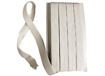 Draad - elastiekdraad - 20 mm x 25 m - wit - per stuk