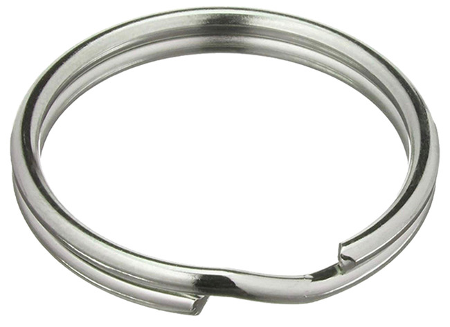 Sleutelhangers - gebroken ringen - 3 cm diameter - set van 10