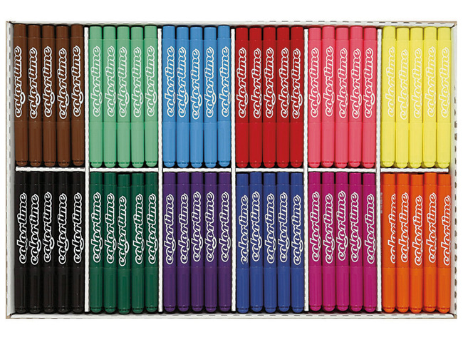Marqueurs Epais Colortime - Pack De Classe - Set/288