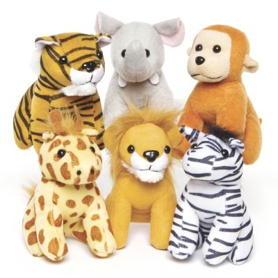 PRESENTJE - JUNGLE DIEREN - SET VAN 6