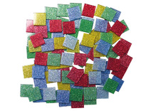 Mozaiek in hars - 1 cm - glitter - assortiment van 650