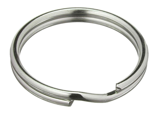 Sleutelhangers - gebroken ringen - 2 cm - set van 10