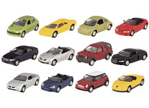 Voertuigen - auto - metaal - klein - set van 12 assorti