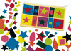 Stickers - vilt - decoratie - verschillende kleuren en vormen - zelfklevend - set van 195 assorti
