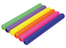 Estaffettestokken - Megaform Junior Relay Batons - 30 x 3 cm - set van 6 assorti
